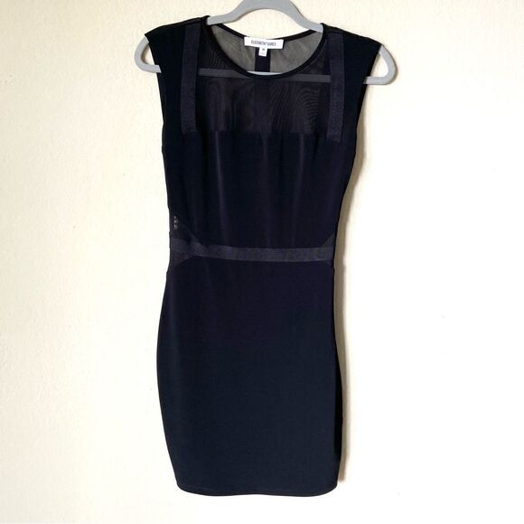 Elizabeth and James Levinson Mini Back Dress Sheer Panel Size M - Picture 6 of 9